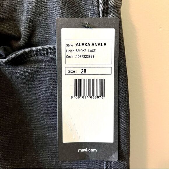 MAVI Alexa Ankle Mid Rise Skinny Jeans with Lace Up Ankles Size 28 - Picture 5 of 7